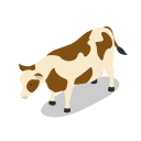 پیش‌نمایش فایل cow-78 از پک آیکون های مزرعه