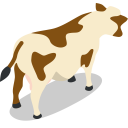 پیش‌نمایش فایل cow-79 از پک آیکون های مزرعه
