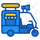 پیش‌نمایش فایل rickshaw-bistro-megaphone-delivery-street-food-truck-5690200 از پک کامیون غذاخوری