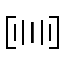 پیش‌نمایش فایل barcode-161 از پک آیکون های یونیک - خطی