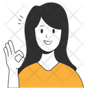پیش‌نمایش فایل woman-ok-gesture-6242876 از پک آواتار با حالت مثبت