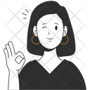 پیش‌نمایش فایل woman-ok-gesture-6242878 از پک آواتار با حالت مثبت