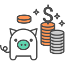 پیش‌نمایش فایل piggy-175 از پک عناصر جهانی خط فلت
