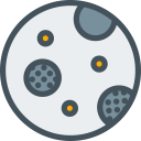 پیش‌نمایش فایل moon-502 از پک آیکون های خطی علم