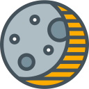 پیش‌نمایش فایل moon-503 از پک آیکون های خطی علم