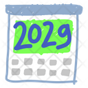 پیش‌نمایش فایل 2029-calendar-5053549 از پک تقویم سال
