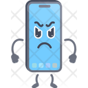 پیش‌نمایش فایل smartphone-character-with-angry-pose-6606788 از پک حالت‌های شخصیت تلفن هوشمند
