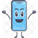 پیش‌نمایش فایل smartphone-character-with-happy-pose-6606786 از پک حالت‌های شخصیت تلفن هوشمند