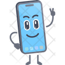 پیش‌نمایش فایل smartphone-character-with-peace-hand-sign-pose-6606774 از پک حالت‌های شخصیت تلفن هوشمند