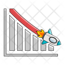 پیش‌نمایش فایل sales-decreased-rocket-chart-8332468 از پک نمودار راکتی رشد فروش