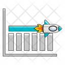 پیش‌نمایش فایل sales-flat-rocket-chart-8332461 از پک نمودار راکتی رشد فروش