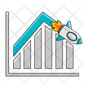 پیش‌نمایش فایل sales-rocket-chart-8332466 از پک نمودار راکتی رشد فروش