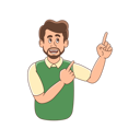 پیش‌نمایش فایل bearded-man-pointing-his-finger-8973925 از پک شخصیت مرد ریش دار