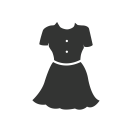 پیش‌نمایش فایل frock-37 از پک آیکون های توپر پوشاک رایگان
