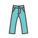 پیش‌نمایش فایل jeans-91 از پک آیکون های رنگی پر پوشاک رایگان