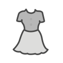 پیش‌نمایش فایل frock-40 از پک آیکون های پر پوشاک رایگان