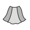 پیش‌نمایش فایل skirt-263 از پک آیکون های پر پوشاک رایگان