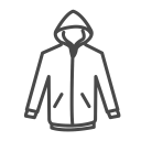 پیش‌نمایش فایل hoodie-100 از پک آیکون های خطی پوشاک رایگان