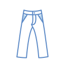 پیش‌نمایش فایل jeans-94 از پک آیکون های رنگی خطی پوشاک رایگان