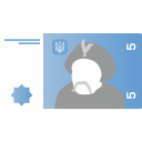 پیش‌نمایش فایل uah-2 از پک گریونا اوکراین در طراحی فلت