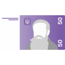 پیش‌نمایش فایل uah-4 از پک گریونا اوکراین در طراحی فلت