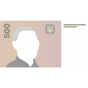 پیش‌نمایش فایل uah-5 از پک گریونا اوکراین در طراحی فلت