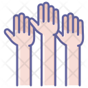 پیش‌نمایش فایل hands-up-1 از پک آیکون های دست