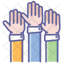 پیش‌نمایش فایل hands-up-3 از پک آیکون های دست