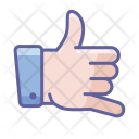 پیش‌نمایش فایل hangloose از پک آیکون های دست