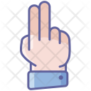 پیش‌نمایش فایل two-fingers-8 از پک آیکون های دست