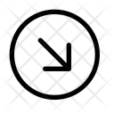 پیش‌نمایش فایل arrow-bottom-right-circle-12729757 از پک پیکان‌ها و پیکان