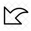 پیش‌نمایش فایل arrow-curved-alt-bottom-left-12729763 از پک پیکان‌ها و پیکان