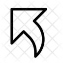 پیش‌نمایش فایل arrow-curved-alt-top-left-12729775 از پک پیکان‌ها و پیکان