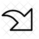 پیش‌نمایش فایل arrow-curved-bottom-right-12729779 از پک پیکان‌ها و پیکان