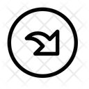پیش‌نمایش فایل arrow-curved-bottom-right-circle-12729777 از پک پیکان‌ها و پیکان