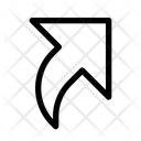 پیش‌نمایش فایل arrow-curved-top-right-12729783 از پک پیکان‌ها و پیکان