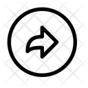 پیش‌نمایش فایل arrow-curved-tright-circle-12729785 از پک پیکان‌ها و پیکان