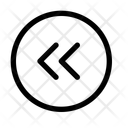 پیش‌نمایش فایل double-chevron-left-circle-12742029 از پک پیکان‌ها و شورون
