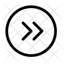 پیش‌نمایش فایل double-chevron-right-circle-12742075 از پک پیکان‌ها و شورون