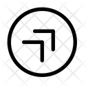 پیش‌نمایش فایل double-chevron-top-right-circle-12742090 از پک پیکان‌ها و شورون