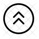 پیش‌نمایش فایل double-chevron-up-circle-12742066 از پک پیکان‌ها و شورون