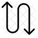 پیش‌نمایش فایل arrow-snake-alt-12742093 از پک پیکان‌ها و جهت