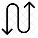 پیش‌نمایش فایل arrow-snake-alt-12742094 از پک پیکان‌ها و جهت