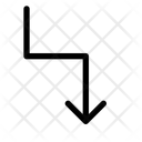 پیش‌نمایش فایل zigzag-down-right-12742106 از پک پیکان‌ها و جهت