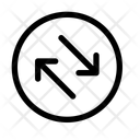 پیش‌نمایش فایل swap-diagonal-alt-circle-13032261 از پک پیکان‌ها و مرتب سازی