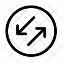 پیش‌نمایش فایل swap-diagonal-alt-circle-13032265 از پک پیکان‌ها و مرتب سازی