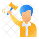 پیش‌نمایش فایل auctioneer-1464599 از پک آیکون های حراج - زرد و آبی نرم