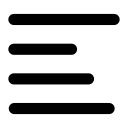 پیش‌نمایش فایل align-left از پک دریپیکون ها