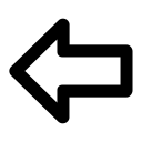پیش‌نمایش فایل left-arrow-7 از پک دریپیکون ها