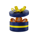 پیش‌نمایش فایل bitcoin-gift-box-5013932 از پک سکه رمزارز بیت‌کوین